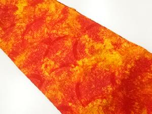 リサイクル　ふくれ織青海波模様織出し全通袋帯